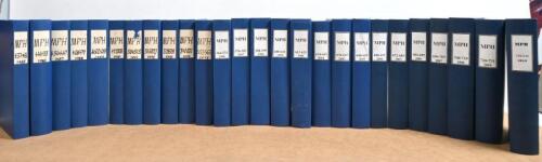 VINCENT: A collection of 26 bound volumes of 'British MPH' by the Vincent Owners Club,&nbsp;consecutive volumes from 1985-2010
