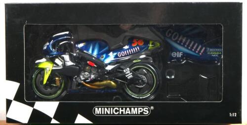 YAMAHA: A NOS 1:12 scale Minichamps Yamaha &nbsp;YZR500 Team Gauloises #56 Shinya Nakano 2001 die-cast model