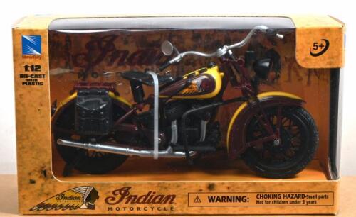 INDIAN: A NOS 1:12 scale NewRay Indian Sport Scout Motorcycle model