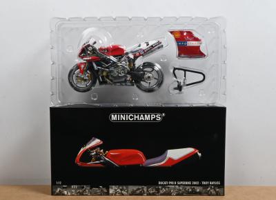 A NOS 1:12 scale Minichamps Ducati 998R 