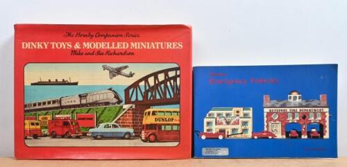 DIECAST&nbsp;BOOKS: Two books related to diecast cars including 'The Hornby Companion Series Dinky Toys & Modelled Miniatures' by Mike and Sue Richardson and 'Miniature Emergency Vehicles by Dr. Edward Force.&nbsp;