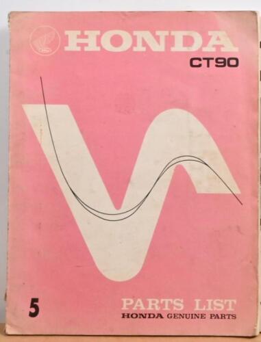 HONDA: A original parts list for Honda CT90 model, published in 1972, printed in Japan