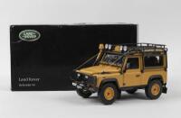 LAND ROVER: A 1:18 scale KYOSHO Land Rover Defender 90 in yellow
