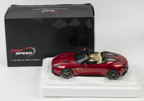 ASTON MARTIN: A 1:18 scale TOP SPEED Aston Martin Vanquish Zagato Speedster&nbsp;(TS0233) resin model in Lava Red