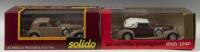 DELAGE: Two Delage 1:43 scale solido&nbsp;Age d'Or models. Delage D8 120-1939 & Delage&nbsp;(1151)