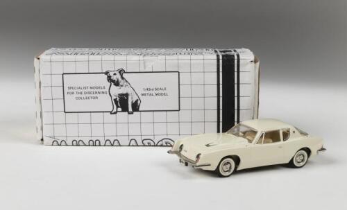 STUDEBAKER: A sealed 1:43 scale MINI MARQUE "43" 1963 STUDEBAKER AVANTI in left hand drive configuration (MM43)