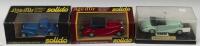 FRENCH: Three 1:43 scale French classic cars by solido&nbsp;Age d'or. Bugatti, Delahaye & Talbot models