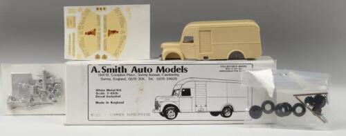 COMMER: A 1:48 scale A.Smith Auto Models Commer&nbsp;Superpoise&nbsp;Van (BV22) white metal kit