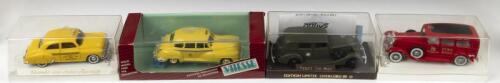 AMERICAN VEHICLES: A collection of 1:43 scale American utility vehicles. Chevrolet, Cadillac models. solido Limited Edition OVERLORD 89 Packard Etat-Major Army vehicle