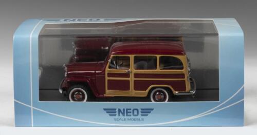 WILLYS: A 1:43 scale resin Willys Jeep Station Wagon 1954 (NEO44644)