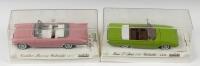 AMERICAN CARS: Two 1:43 scale solido&nbsp;models. Cadillac Biarritz Cabriolet (4500) & Ford T Bird 1961 Cabriolet (4504)