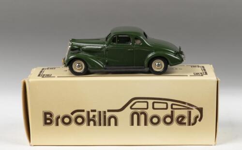 CHEVROLET: A 1:43 scale Brooklin Models 1937 Chevrolet Coupe (BRK. 4) in dark green
