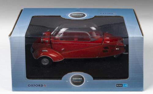 MESSERSCHMITT: A 1:18 scale OXFORD Messerschmitt KR200 Bubble Car in Rouge Sarde