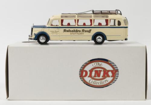 DINKY (MATCHBOX): A Special Edition Dinky (Matchbox) 1950 Mercedes-Benz Diesel Omnibus Type 0-3500 (DY-S 10) in 'Reiseburo Ruoff' livery