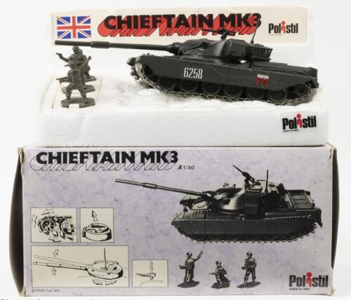 CHIEFTAIN: A 1:50 Polistil&nbsp;CHIEFTAIN MK3 (C.A. 102) tank. 1974