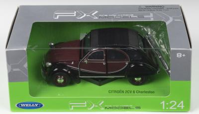 CITROEN: A sealed 1:24 scale WELLY FX MODELS CITROEN 2CV 6 Charleston