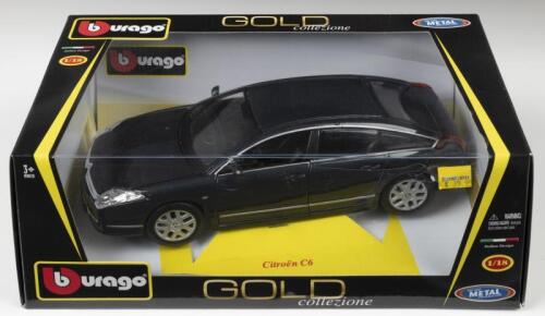 CITROEN: A Bburago 1:18 scale Citroen C6 in dark metallic grey