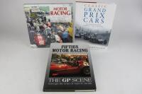 GPs: Three Grand Prix related books mainly on front-engined F1 cars