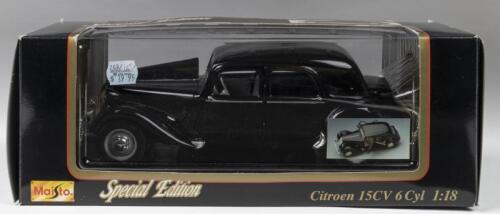CITROEN: A Special Edition 1:18 scale Maisto CITROEN 15CV Cyl (1952) in black