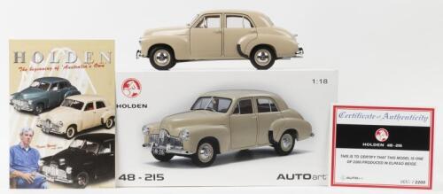 HOLDEN: A Limited Edition BIANTE MODEL CARS 1:18 Holden 48-215 in Elpaso Beige (72502). Numbered '0685/2200'
