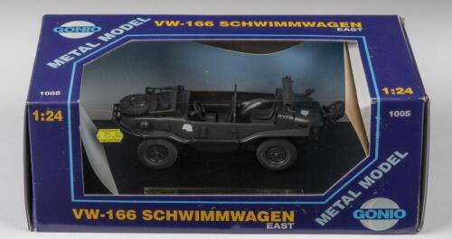 VW: A 1:24 scale GONIO metal VW-166 SCHWIMMWAGEN&nbsp;(EAST) model (1005)