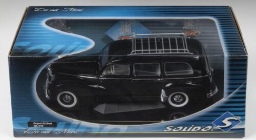 PEUGEOT: A Solido 1:18 scale Peugeot 203 Break (Ref.: 8175). Black