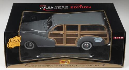 CHEVROLET: A 1:18 scale Maisto PREMIERE EDITION 1948 CHEVROLET FLEETMASTER (WOODY)