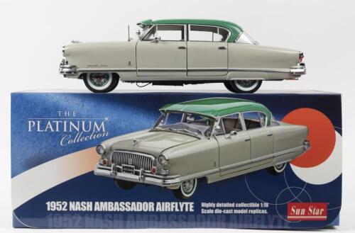 NASH: A 1:18 scale Sun Star The PLATINUM Collection 1952 NASH AMBASSADOR AIRFLYTE