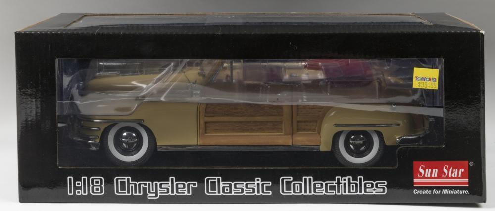 CHRYSLER: A Sun Star 1:18 scale 1948 Chrysler Town and Country car