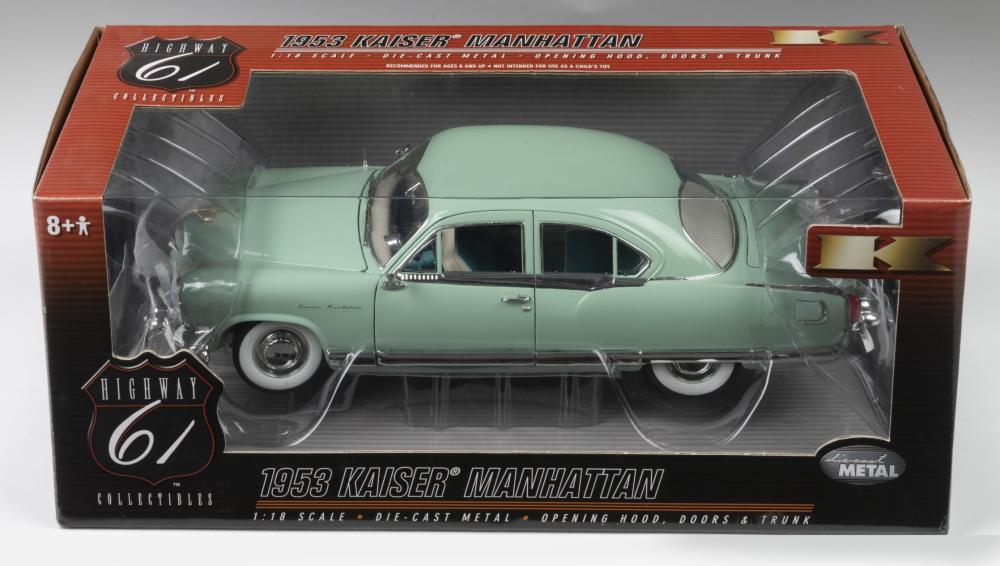 KAISER: A HIGHWAY 61 COLLECTIBLES, 1:18 scale die-cast metal 1953 KAISER  MANHATTAN - Price Estimate: $ - $