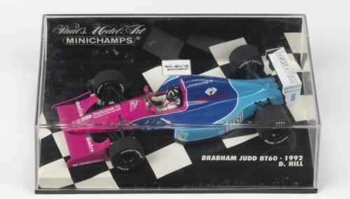 BRABHAM: A Paul's Model Art/MINICHAMPS 1:43 scale 1992 BRABHAM JUDD BT60 as raced by Damon Hill