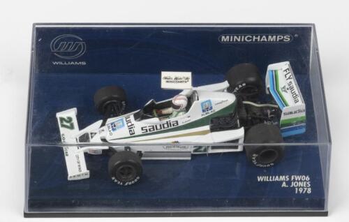JONES: A MINICHAMPS&nbsp;1:43 scale WILLIAMS FW06 as raced by Alan Jones in the 1978 Formula 1 season