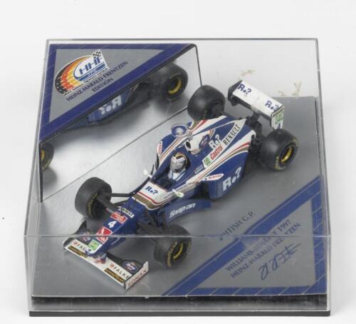 FRENTZEN: A 1:43 scale model of the WILLIAMS-RENAULT 1997 as raced by Heinz-Harald Frentzen at the British Grand Prix