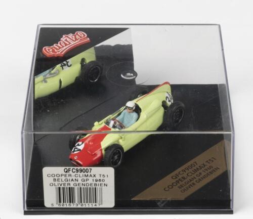 COOPER: A Limited Edition Quartzo 1:43 scale COOPER-CLIMAX T51 as raced by Oliver Gendebien&nbsp;in the 1960 Belgian Grand Prix (QFC99007). L.E '1576'/2000