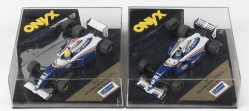 WILLIAMS: Two ONYX 1:43 scale WILLIAMS RENAULT FW16&nbsp;Formula 1 models (202A & 203) as driven by Ayrton SENNA & Damon HILL