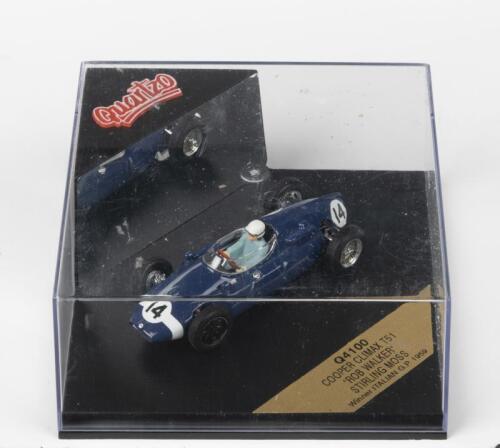 MOSS: A Quartzo 1:43 scale COOPER CLIMAX T51 "ROB WALKER" as raced to victory at the 1959 Italian Grand Prix (Q4100). L.E '708'/3000