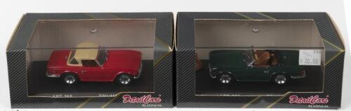 TRIUMPH: Two Detail Cars PLATINUM 1:43 scale models. TRIUMPH TR6 models