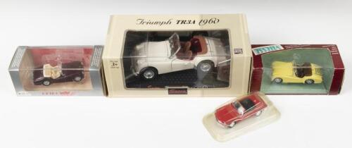 TRIUMPH: Four Triumph scale die cast models.