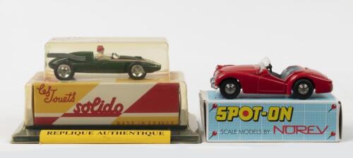 SOLIDO/SPOT ON: Two re-issued SPOT-ON and solido&nbsp;models. Limited Edition&nbsp;NOREV&nbsp;SPOT-ON TRIUMPH "T.R.3" (No. 108) 1 of 1,000 pcs & REEDITION solido&nbsp;COOPER F 2 1959 (REF 1102)