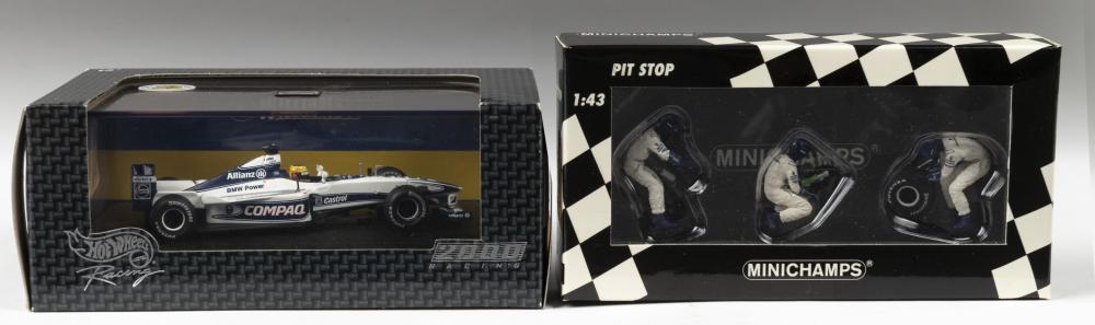WILLIAMS F1: Two model items related to WILLIAMSF1. 1:43 scale Hot 