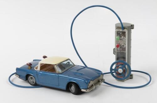 TRIUMPH: A Bandai&nbsp;remote control Triumph TR4 Japanese lithographed tin toy