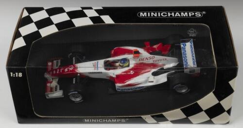 TOYOTA: A 1:18 scale MINICHAMPS&nbsp;PANASONIC TOYOTA RACING TF104 as raced by C. DA MATTA