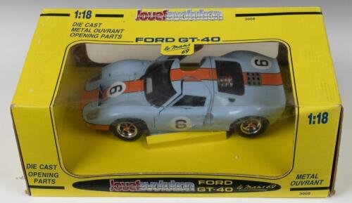 FORD GT40: A Jouef evolution 1:18 scale FORD GT40 - le mans 69 - 'Gulf'&nbsp;colours&nbsp;(3008)