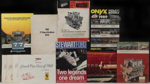 AUTOMOTIVE LITERATURE: A collection of various automotive literature items. Four editions of The Motor, 'Grand Prix Cars of 1960' & 'DAYTON-WALTHER SPECIAL FACTS AND FIGURES/MAY, 1978' information brochure