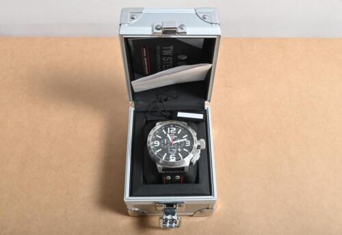 TW STEEL: A TW STEEL Yas Marina F1 Circuit oversized Chronograph watch. Canteen Style. Limited Edition (Battery Replaced, Timed - Working)