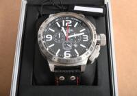 TW STEEL: A TW STEEL Yas Marina F1 Circuit oversized Chronograph watch. Canteen Style. Limited Edition (Battery Replaced, Timed - Working) - 2