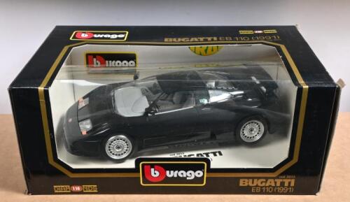 BUGATTI: A 1:18 scale Bburago (DIAMONDS) 1991 Bugatti EB 110 (cod.3055) in black