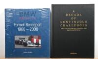 FORMULA 1: Two Formula 1 related books. 'BMW Formel-Rennsport 1966 - 2000' hardcover book by Stefan Kittel
