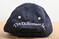 RICHARDS: A L&H Lawrence & Hanson dark blue cap, visor signed by Steve Richards - 3