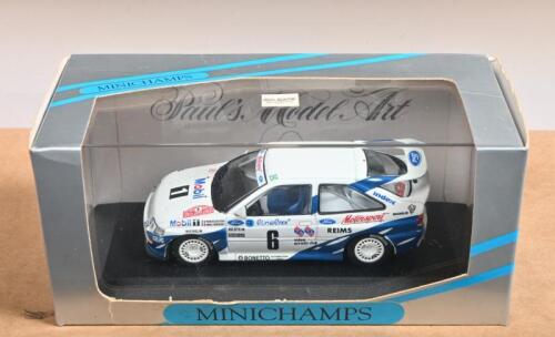 FORD: A 1:43 scale MINICHAMPS Ford Escort Cosworth - Rallye Monte Carlo '93 (MIN 938200) as raced by Delecourt/Grataloup